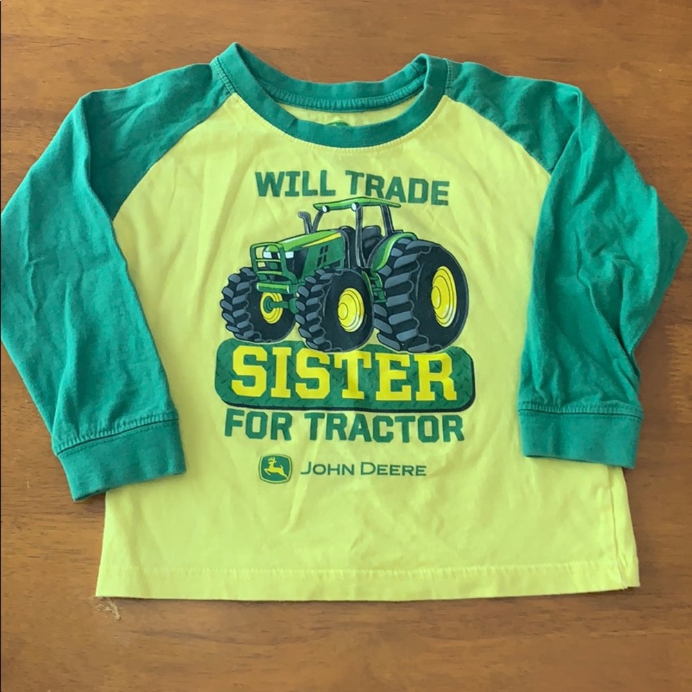 John Deere long sleeve toddler boy